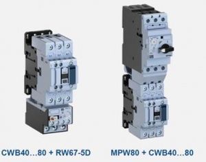 Контакторы CWB40...80 и Тепловые реле перегрузки RW67-5D